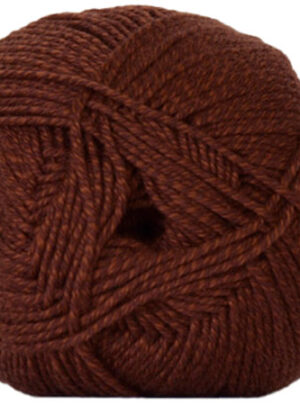 Hjertegarn Lana Cotton 212 - Bomuldsgarn - Merino Garn - 1321 Mørk Rust Rød