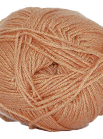 Hjertegarn Lana Cotton 212 - Bomuldsgarn - Merino Garn - 1333 Nougat Farvet