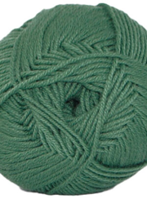 Hjertegarn Lana Cotton 212 - Bomuldsgarn - Merino Garn - 6114 Jagt Grøn