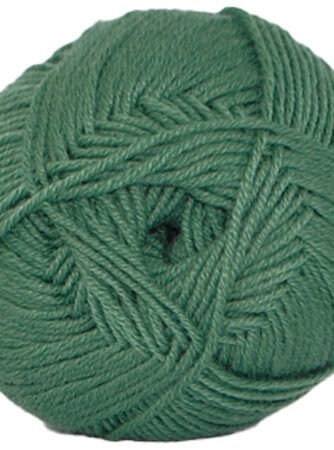 Hjertegarn Lana Cotton 212 - Bomuldsgarn - Merino Garn - 6114 Jagt Grøn