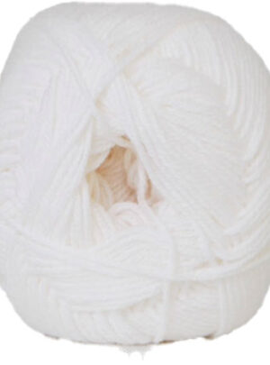 Hjertegarn Lana Cotton 212 - Bomuldsgarn - Merino Garn - fv 1090 Hvid
