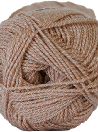 Hjertegarn Lana Cotton 212 - Bomuldsgarn - Merino Garn - fv 1309 Mørk Beige