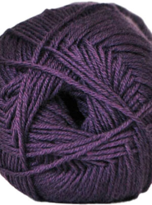 Hjertegarn Lana Cotton 212 - Bomuldsgarn - Merino Garn - fv 3714 Mørk Lilla