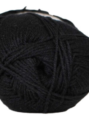 Hjertegarn Lana Cotton 212 - Bomuldsgarn - Merino Garn - fv 500 Sort