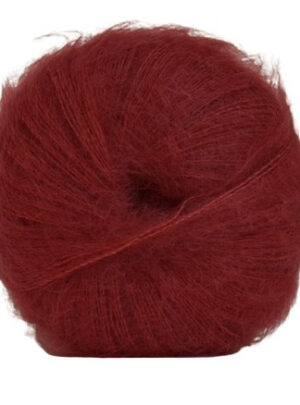 Hjertegarn Silk Kid Mohair Garn 1041 Hindbærrød