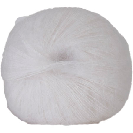 Hjertegarn Silk Kid Mohair Garn - fv 1001 Hvid Hjertegarn Silk Kid Mohair Garn - fv 1001 Hvid