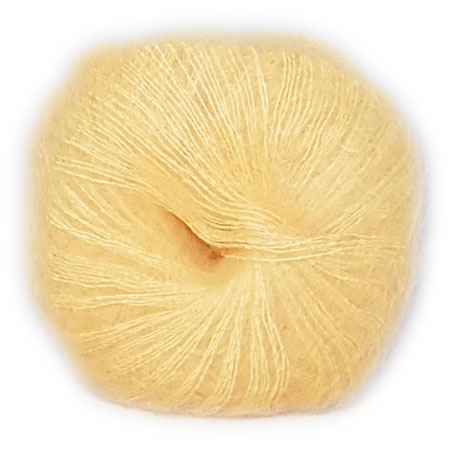 Hjertegarn Silk Kid Mohair Garn - fv 1022 Gul Hjertegarn Silk Kid Mohair Garn - fv 1022 Gul