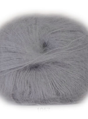 Hjertegarn Silk Kid Mohair Garn - fv 1057 Muse Grå