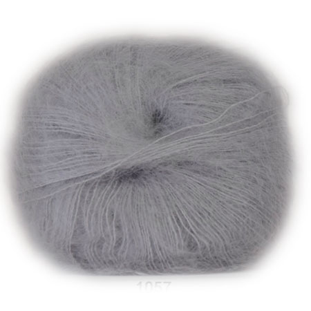 Hjertegarn Silk Kid Mohair Garn - fv 1057 Muse Grå Hjertegarn Silk Kid Mohair Garn - fv 1057 Muse Grå