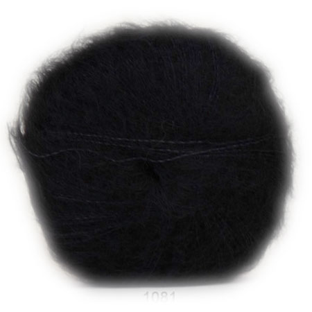 Hjertegarn Silk Kid Mohair Garn - fv 1081 Sort Hjertegarn Silk Kid Mohair Garn - fv 1081 Sort