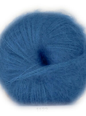 Hjertegarn Silk Kid Mohair Garn - fv 1122 Cobolt Blå