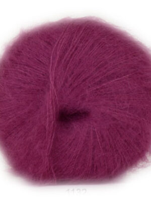 Hjertegarn Silk Kid Mohair Garn - fv 1132 Mørk Pink