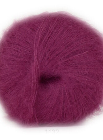 Hjertegarn Silk Kid Mohair Garn - fv 1132 Mørk Pink