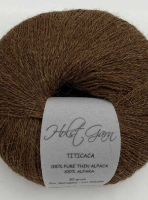 Holst Garn Titicaca - 39 Mahogany, 100% Tynd Alpaca, fra Holst Garn