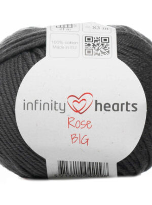 Infinity Hearts Rose Big Garn 236 Koksgrå