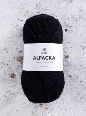 Järbo Alpaca Garn 305 Sort Ravn