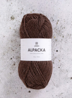 Järbo Alpaca Garn 307 Brun Grankogle