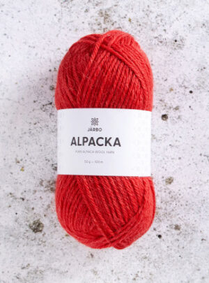 Järbo Alpaca Garn 321 Rød Chilli