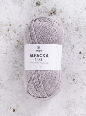 Järbo Alpaca Silke Garn 502 Silver Lining