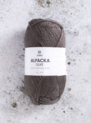Järbo Alpaca Silke Garn 503 Grå Sobel
