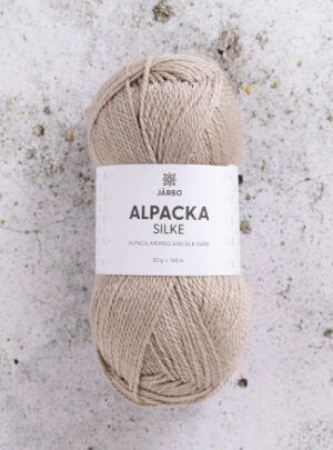 Järbo Alpaca Silke Garn 505 Beige Klit