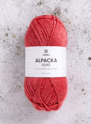 Järbo Alpaca Silke Garn 507 Ferrari Rød
