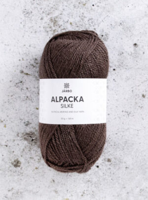Järbo Alpaca Silke Garn 513 Brun Grankogle