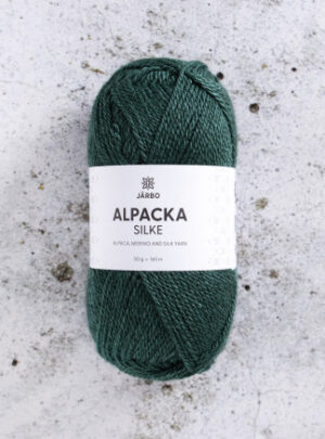 Järbo Alpaca Silke Garn 514 Dyb Grøn