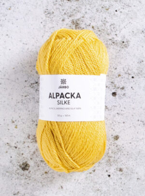 Järbo Alpaca Silke Garn 516 Gul Primula