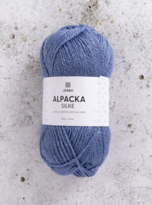 Järbo Alpaca Silke Garn 519 Blå Skifer