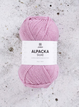 Järbo Alpaca Silke Garn 523 Pink Blomsterblad