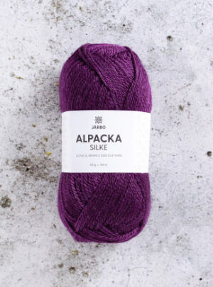 Järbo Alpaca Silke Garn 524 Plum Noir