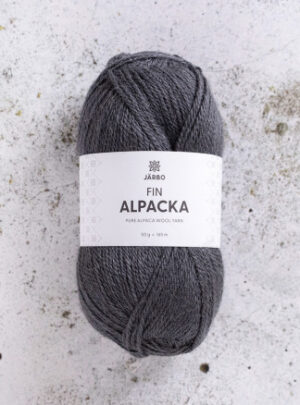 Järbo Fin Alpaca Garn 153 Grå Nat Ugle