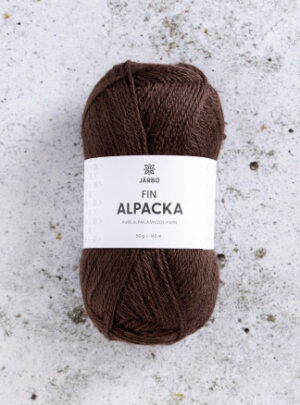 Järbo Fin Alpaca Garn 157 Brun Grankogle