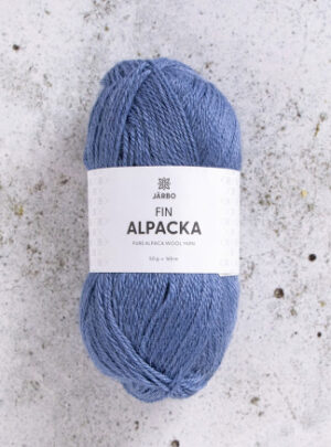 Järbo Fin Alpaca Garn 160 Blå Skifer
