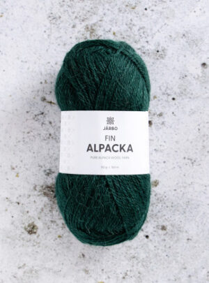 Järbo Fin Alpaca Garn 163 Dyb Grøn