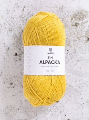 Järbo Fin Alpaca Garn 168 Gul Primula