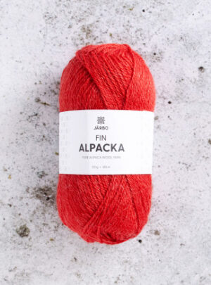 Järbo Fin Alpaca Garn 171 Rød Chilli
