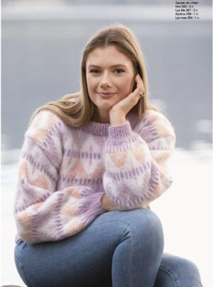 "Jazz" Genser - Viking Design 2138-2 Kit - XS-XXL - Viking Alpaca Bris, fra Viking