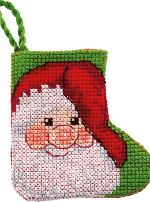 Julebroderi - Mini pakning jul med Julemand - 01-2245