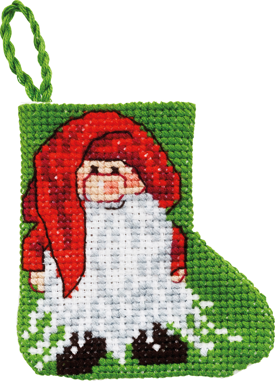 Julebroderi - Mini pakning jul med Nisse - 01-2248 Julebroderi - Mini pakning jul med Nisse - 01-2248