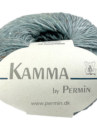 Kamma By Permin - Alpaca & Silke uldgarn - Fv 889503 Due Blå Nistret