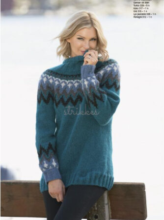 "Kathrine" Genser - Viking Design 1811-9 Kit - XS-XXL - Viking Alpaca Bris, fra Viking