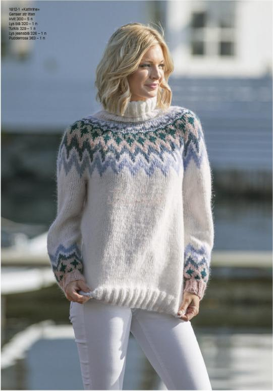 "Kathrine" Genser - Viking Design 1812-1D Kit - XS-XXL - Viking Alpaca Bris, fra Viking "Kathrine" Genser - Viking Design 1812-1D Kit - XS-XXL - Viking Alpaca Bris, fra Viking