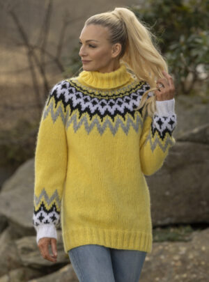 "Kathrine" Påske-Genser - Viking Design 2400-2 Kit - XS-XXL - Viking Alpaca Bris, fra Viking