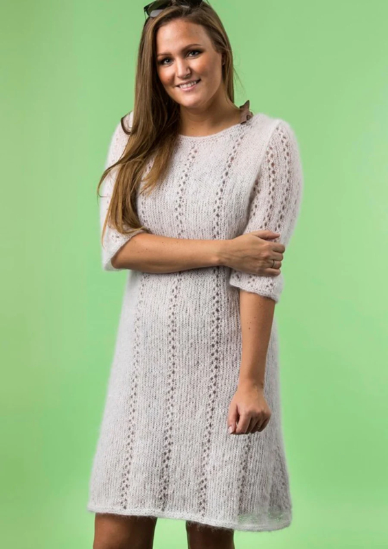 "Kjole med hulmønster" - Mayflower 1722 - S - XXXL - Super Kid Silk, fra Mayflower "Kjole med hulmønster" - Mayflower 1722 - S - XXXL - Super Kid Silk, fra Mayflower