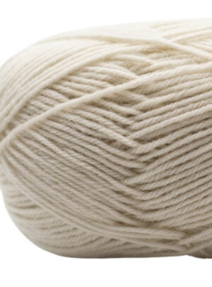 Kremke Soul Wool Edelweiss Alpaka 002 Bleget Hvid