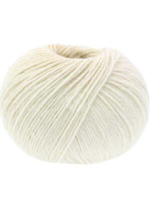 Lana Grossa Natural Alpaca Classico Garn 101 Råhvid