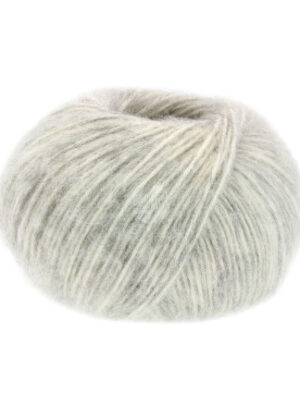 Lana Grossa Natural Alpaca Pelo Garn 002 Råhvid/Blød grå