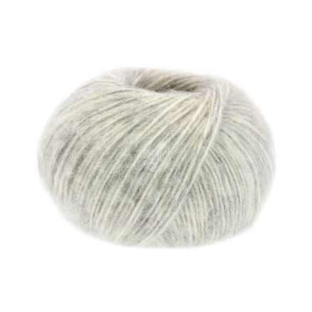 Lana Grossa Natural Alpaca Pelo Garn 002 Råhvid/Blød grå Lana Grossa Natural Alpaca Pelo Garn 002 Råhvid/Blød grå